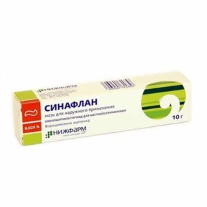 Sinaflan (fluocinolone acetonide) ointment 0.025% 10 g. tube