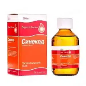 Sinecod (citrate butamirate) syrup 1.5 mg/ml. 200 ml. vial