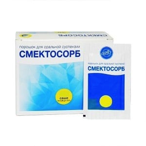 Smectosorb (diosmectite) powder for oral suspension sachets №10