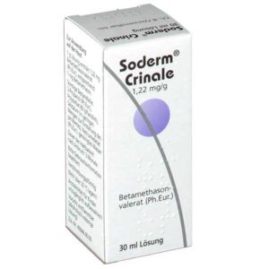 Soderm (betamethasone) solution for external use 0.1% 30 ml. vial