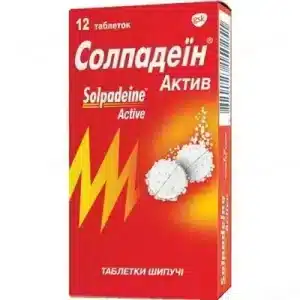 Solpadein Activ (paracetamol, caffeine) effervescent tablets №12