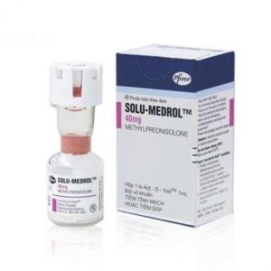 Solu-medrol (methylprednisolone) powder and solvent for injection 40 mg. 1ml. №1 vial