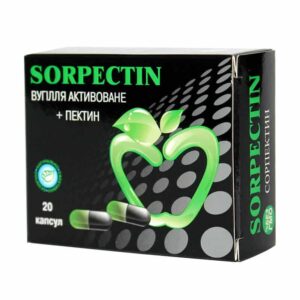 Sorpectin (activated charcoal, pectin) capsules №20