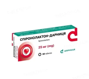 Spironolacton-Darnitsa (spironolactone) tablets 25 mg. №30