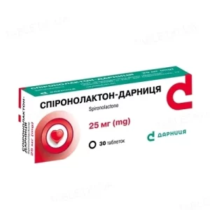 Spironolacton-Darnitsa (spironolactone) tablets 25 mg. №30