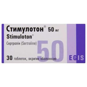 Stimuloton (sertraline) coated tablets 50 mg. №30