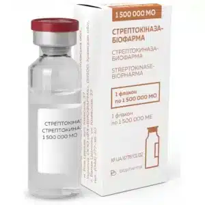 Streptocinaza (streptokinase) lyophilizate for solution for infusion 1 500 000 IU №1 vial