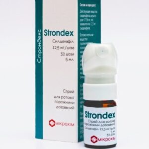 Strondex (sildenafil) oral spray 12.5 mg/dose 5 ml. (32 doses) vial