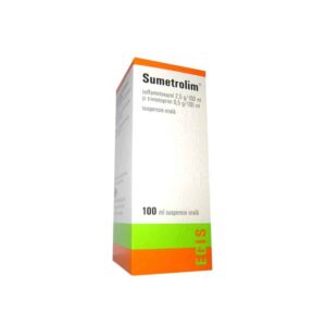 Sumetrolim (sulfamethoxazole) oral suspension 100 ml. vial