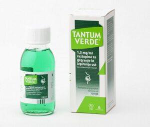 Tantum Verde (benzydamine) solution for the oral cavity 1.5 mg/1 ml. 120 ml. vial