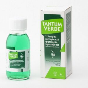 Tantum Verde (benzydamine) solution for the oral cavity 1.5 mg/1 ml. 120 ml. vial