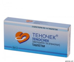 Tenochek (atenolol, amlodipine) tablets №28