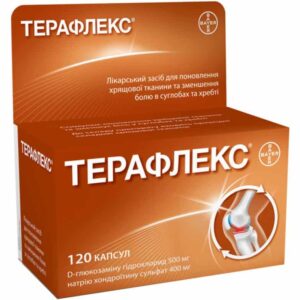 Teraflex (D-glucosamine, chondroitin) capsules №120 vial