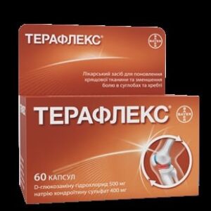 Teraflex (D-glucosamine, chondroitin) capsules №60 vial