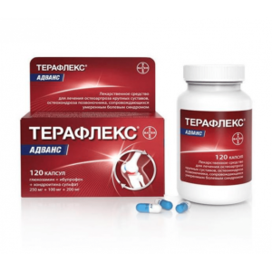 Teraflex Advance (glucosamine, chondroitin, ibuprofen) capsules №120 vial