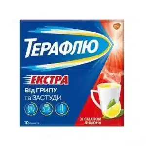 Teraflu Extra (paracetamol, phenylephrine) powder for oral solution sackets №10