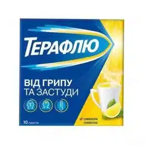 Teraflu (paracetamol, phenylephrine) powder for oral solution sackets №10