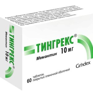 Tingrex (memantine) coated tablets 10 mg. №60