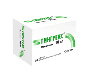 Tingrex (memantine) coated tablets 10 mg. №90