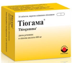 Thiogamma (α-lipoic acid) tablets 600 mg. №30