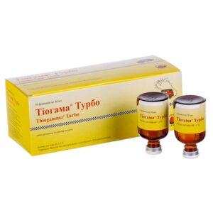 Thiogamma Turbo (α-lipoic acid) solution for infusions 1.2% 50 ml. №10 vial