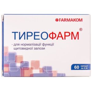 Tireofarm (extracts of Potentilla, valerian) capsules 0.4 g. №60