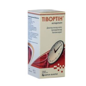 Tivortin aspartate (L-arginine aspartate) oral solution 200 mg/ml. 200 ml. vial