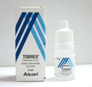 Tobrex (tobramycin) eye drops 0.3% 5 ml. vial