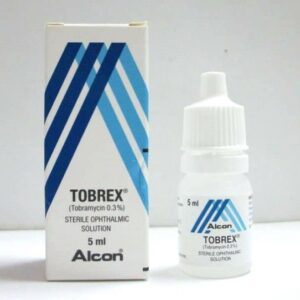 Tobrex (tobramycin) eye drops 0.3% 5 ml. vial