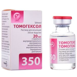 Tomohexol (iohexol) solution for injections 350 mg/ml. 20 ml. №1 vial