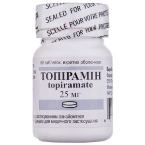 Topiramin (topiramate) coated tablets 25 mg. №60 vial