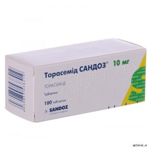 Torasemid SANDOZ (torasemide) tablets 10 mg. №100