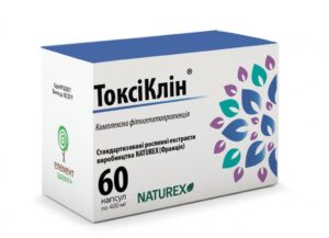 Toxiclin (extracts of milk thistle, green tea) capsules 400 mg. №60