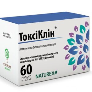 Toxiclin (extracts of milk thistle, green tea) capsules 400 mg. №60