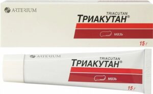 Triacutan (betamethasone,clotrimazole, gentamicin) ointment 15 g. tube