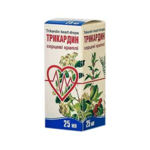 Tricardin (valerian, hawthorn, hawthorn) oral drops 25 ml. vial