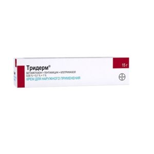 Triderm (betamethasone, clotrimazole, gentamicin) cream 15 g. tube