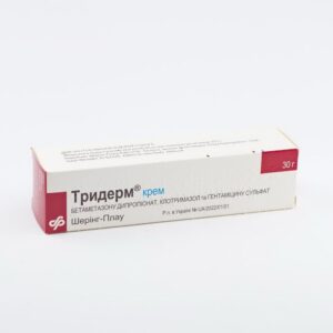 Triderm (betamethasone, clotrimazole, gentamicin) cream 30 g. tube