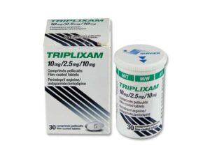 Triplixam (perindopril arginine, indapamide, amlodipine) coated tablets 10 mg/2.5 mg/10 mg. №30 vial