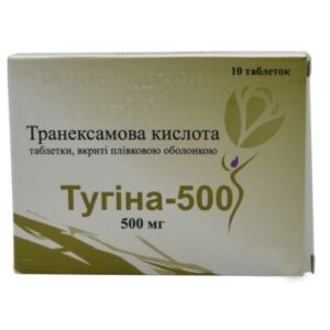 Tugyna-500 (tranexamic acid) coated tablets 500 mg. №10