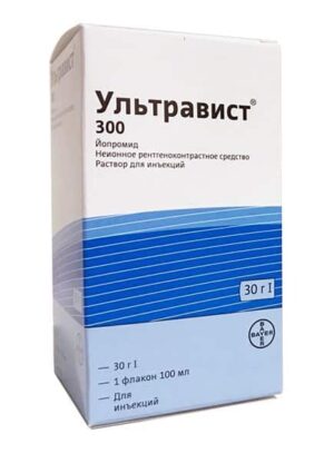 Ultravist 300 (iopromide) solution for injection 300 mg/ml. 100 ml. vial №1