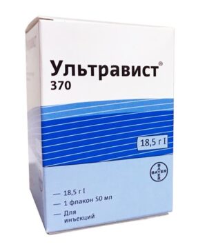 Ultravist 370 (iopromide) solution for injections 370 mg/ml. 50 ml. vial №1