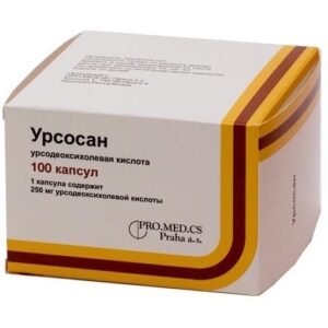 Ursosan (ursodeoxycholic acid) capsules 250 mg. №100