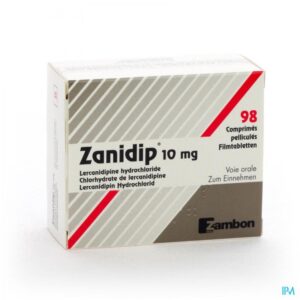 Zanidip (lercanidipine hydrochloride) coated tablets 10 mg. №98