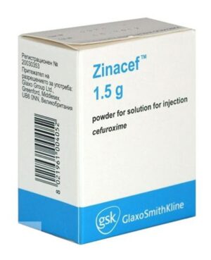 Zinacef (cefuroxime) powder for solution for injections 1500 mg. №1 vial