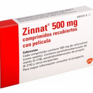 Zinnat (cefuroxime) coated tablets 500 mg. №10