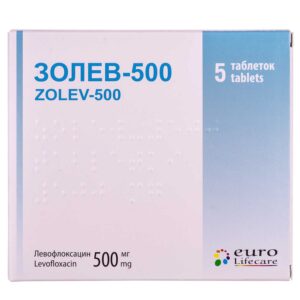 Zolev-500 (levofloxacin) coated tablets 500 mg. №5