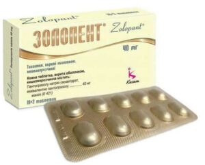 Zolopent (pantoprazole) coated tablets 40 mg. №30