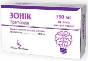 Zonik (pregabalin) hard capsules 150 mg. №28