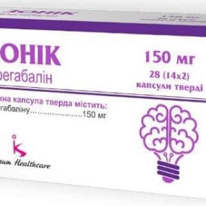 Zonik (pregabalin) hard capsules 150 mg. №28